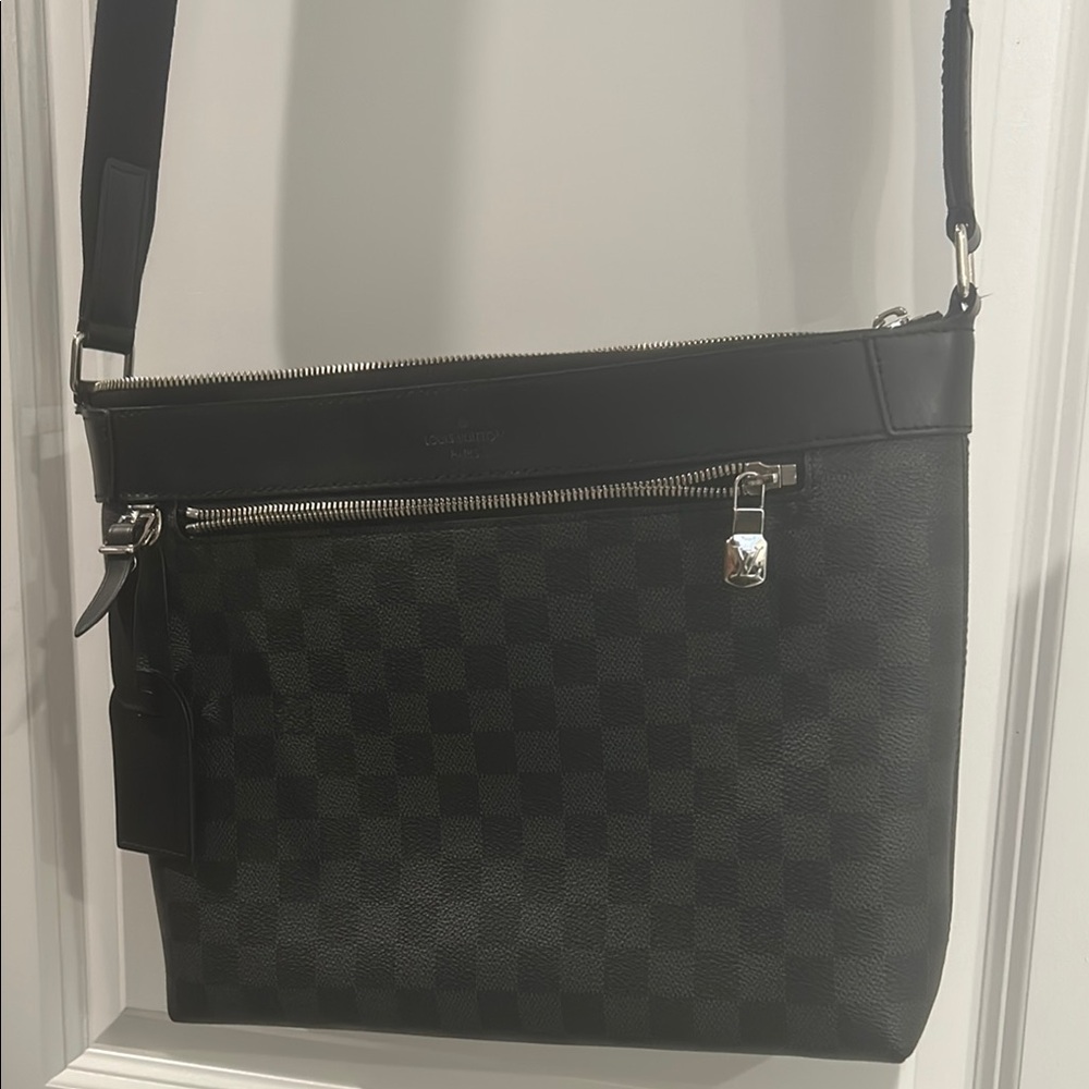 Louis Vuitton Black Checkered Bag
